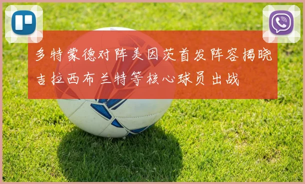 多特蒙德对阵美因茨首发阵容揭晓吉拉西布兰特等核心球员出战