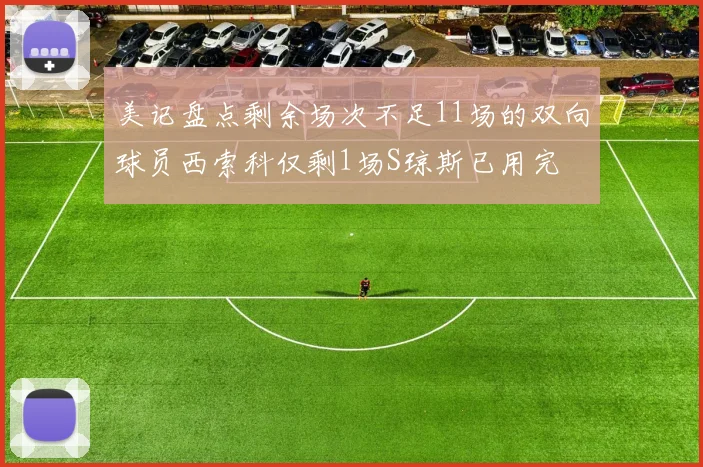 美记盘点剩余场次不足11场的双向球员西索科仅剩1场S琼斯已用完